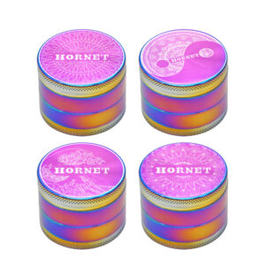 Rainbow Aluminium Alloy Herb Grinder 4 Piece For Sale | Free NZ Shipping
