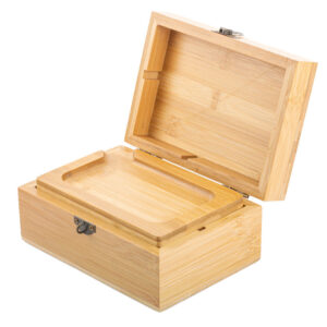 PUFFING BIRD 100% Bamboo Stash Box w/ Combination Lock For Sale