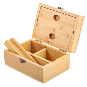 PUFFING BIRD 100% Bamboo Stash Box w/ Combination Lock For Sale