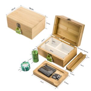PUFFING BIRD Bamboo Stash Box Kit w/ Combination Lock | Free NZ Shipping