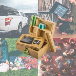 PUFFING BIRD Bamboo Stash Box Kit w/ Combination Lock | Free NZ Shipping