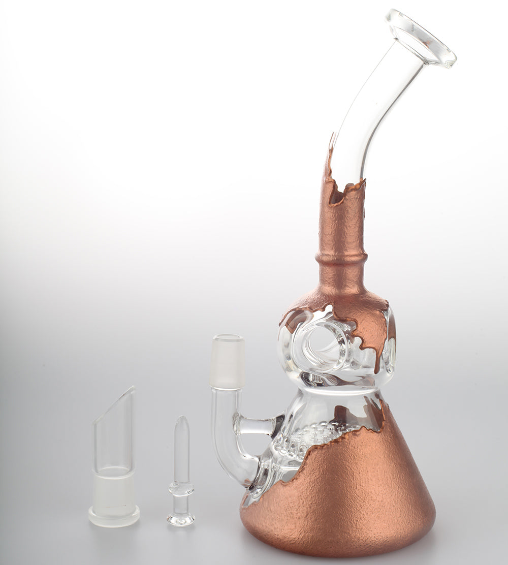 7.5" Paint Coated Honeycomb Dab Rig | Bongs For Sale | Free NZ Shipping