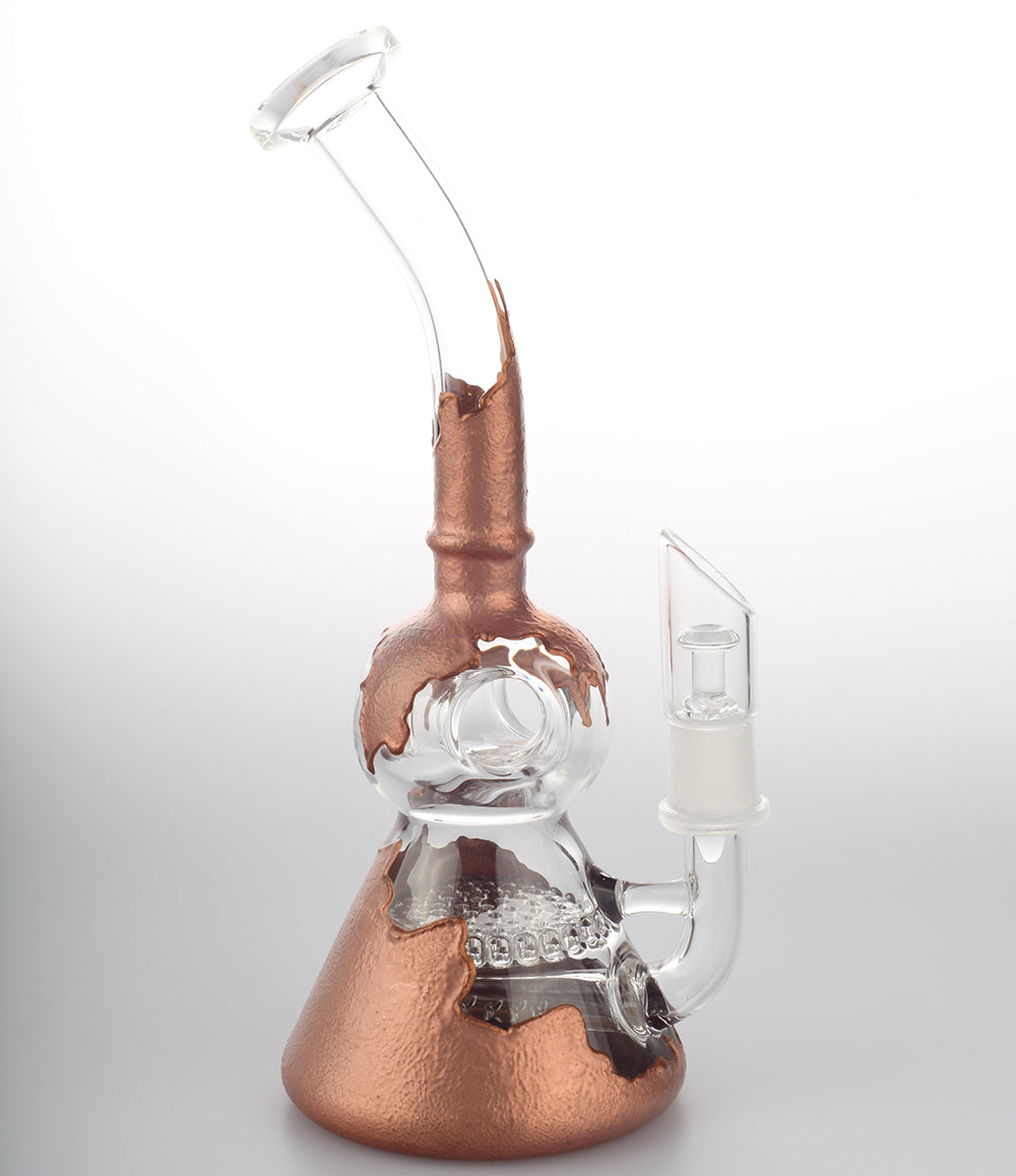 Paint_Coated_Honeycomb_Dab_Rig_Side2_6f6b54ac-2fc9-406c-b112-2e470521fa4f 7.5" Paint Coated Honeycomb Dab Rig | Bongs For Sale | Free NZ Shipping