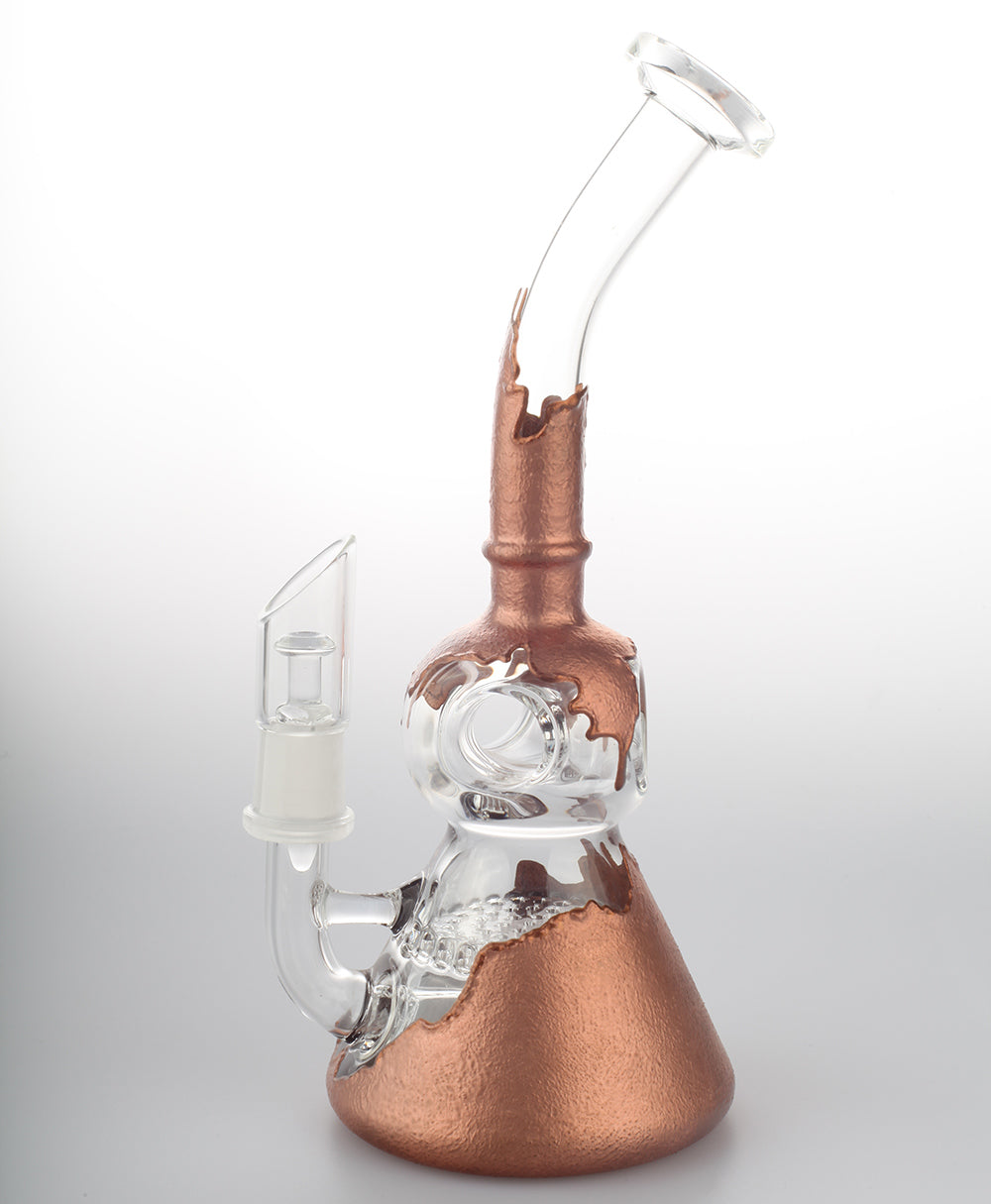 Paint_Coated_Honeycomb_Dab_Rig_side1_13401db2-8b83-4a70-83b5-9bd3133595a8 7.5" Paint Coated Honeycomb Dab Rig | Bongs For Sale | Free NZ Shipping