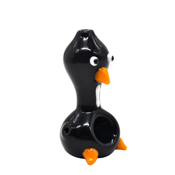 Penguin Glass Spoon Pot Pipe | Novelty Pipes For Sale | Free NZ Shipping