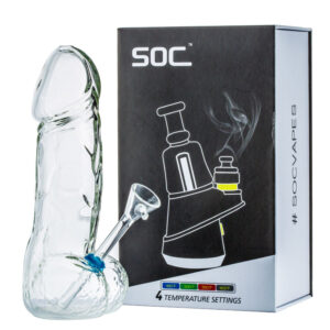 Penis Novelty Bong and Fumed Glass Milli Spoon Pipe Set For Sale