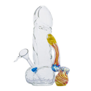 Penis Novelty Bong w/ Spiral Color Sherlock Bubbler Set |Free NZ Shipping
