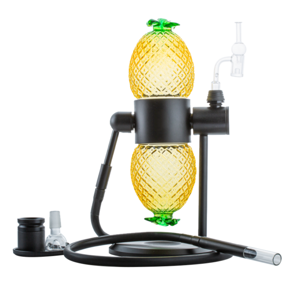 Pineapple Gravity Bong Reactor Quartz Banger Carb Cap | Free NZ Shipping
