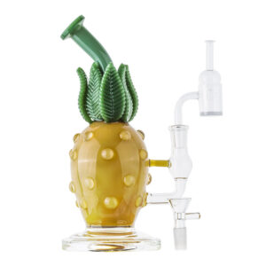Pineapple Themed Bong Set w/Quartz Banger and Carb Cap | Free NZ Shipping