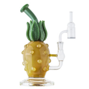 Pineapple Themed Bong Set w/Quartz Banger and Carb Cap | Free NZ Shipping