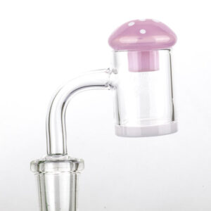 Pink Mushroom Glass Carb Cap | Dab Tools For Sale | Free NZ Shipping