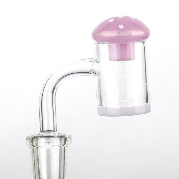 Pink Mushroom Glass Carb Cap | Dab Tools For Sale | Free NZ Shipping