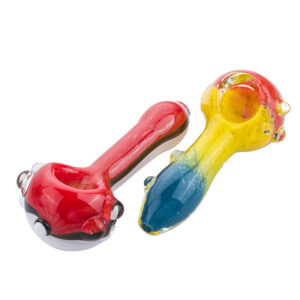 Pokemon Ball Spoon Pipe and Three-Toned Dichroic Glass Pipe Set | PB