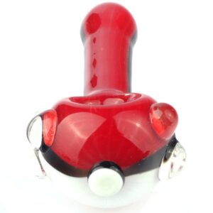 Pokemon Ball Spoon Pipe and Three-Toned Dichroic Glass Pipe Set | PB