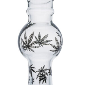 Print Leaf Double Bowls Glass Bong/Water Pipe For Sale | Free NZ Shipping