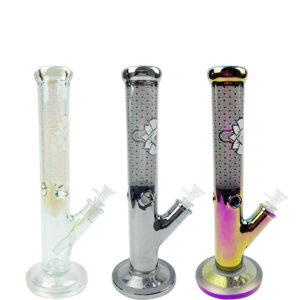 Printed Straight Tube Thick Bong/Water Pipe For Sale | Free NZ Shipping