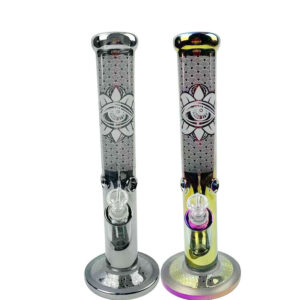 Printed Straight Tube Thick Bong/Water Pipe For Sale | Free NZ Shipping