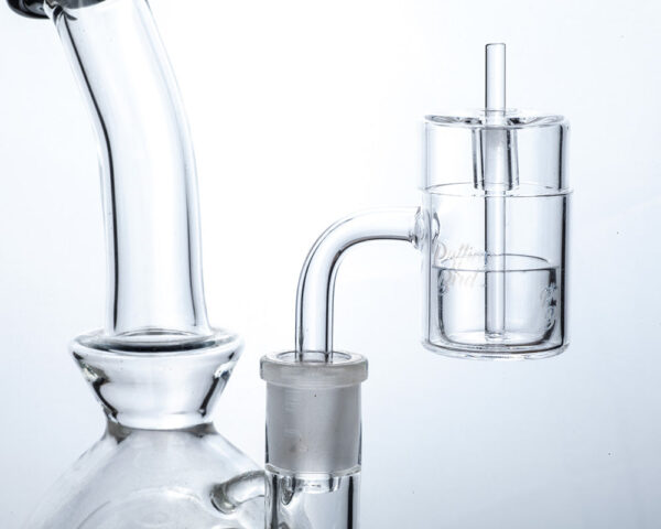 Puffing Bird Flat Top Quartz Banger With Straight Handle Quartz Carb Cap Set