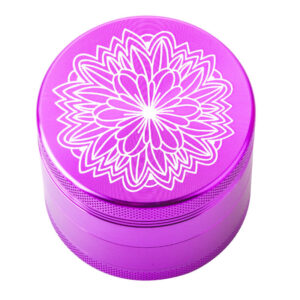 Purple Carved Flower Weed/Herb Grinder 4Layer For Sale | Free NZ Shipping