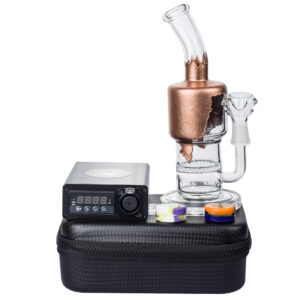 Quartz Enail Dab Kit Dual Perc Dab Rig Bundle - Desktop Enail Kits For Sale - Puffing Bird - Online Headshop