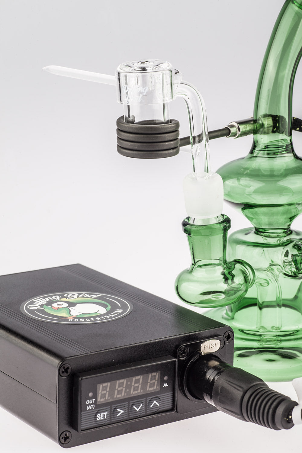 Quartz Enail Kit W/ Banger Hanger Dab Rig Bundle | Enail Dab Kits For Sale | Puffing Bird | Online Headshop