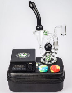 Quartz Enail W/ Flower Pendant Recycler Dab Rig Bundle For Sale