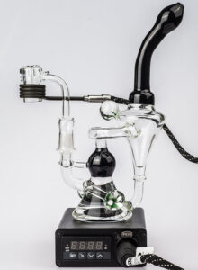 Quartz Enail W/ Flower Pendant Recycler Dab Rig Bundle For Sale