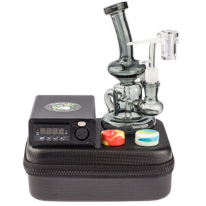 Quartz Enail W/ Grey Recycler Dab Rig Bundle