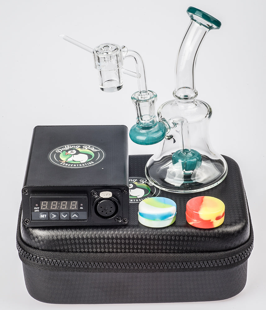 Quartz Enail W/ Mini Showerhead Perc Dab Rig Bundle For Sale