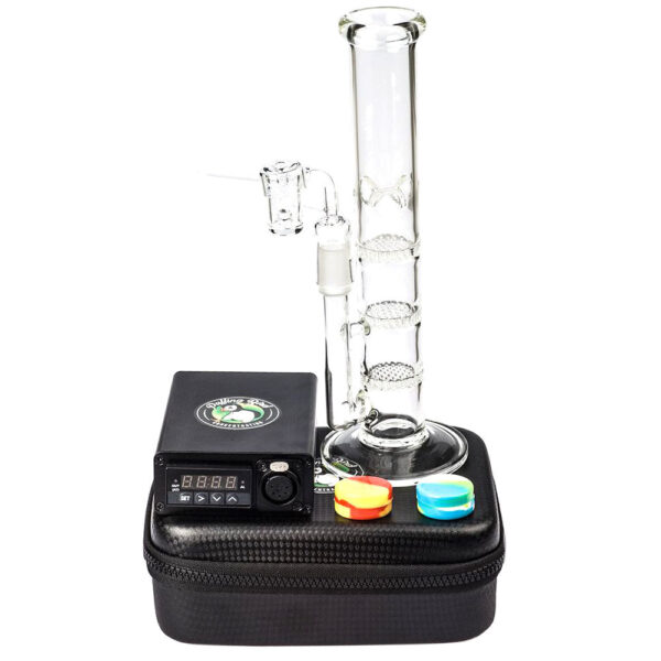 Quartz Enail W/  Honeycomb Perc Dab Rig Bundle