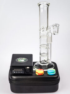 Quartz Enail W/  Honeycomb Perc Dab Rig Bundle