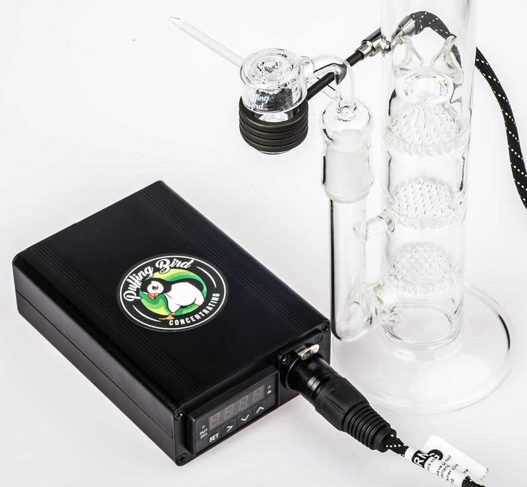 Quartz Enail W/  Honeycomb Perc Dab Rig Bundle