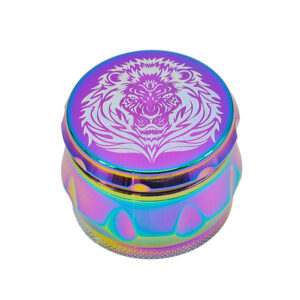 Rainbow Magnetic Lid Zinc Alloy Herb Grinder 4 Piece | Free NZ Shipping