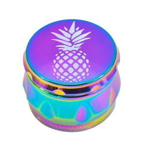 Rainbow Magnetic Lid Zinc Alloy Herb Grinder 4 Piece | Free NZ Shipping
