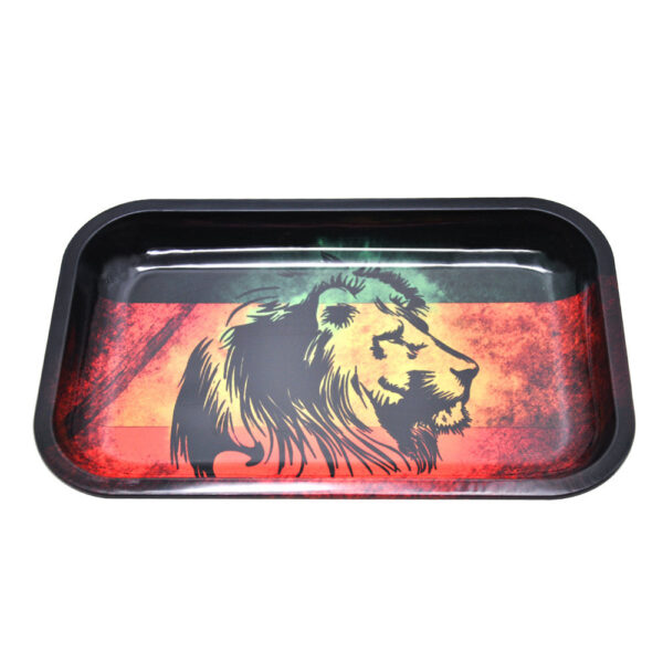 Rasta Lion Theme Rolling Tray  Best Rolling Trays For Sale  PB