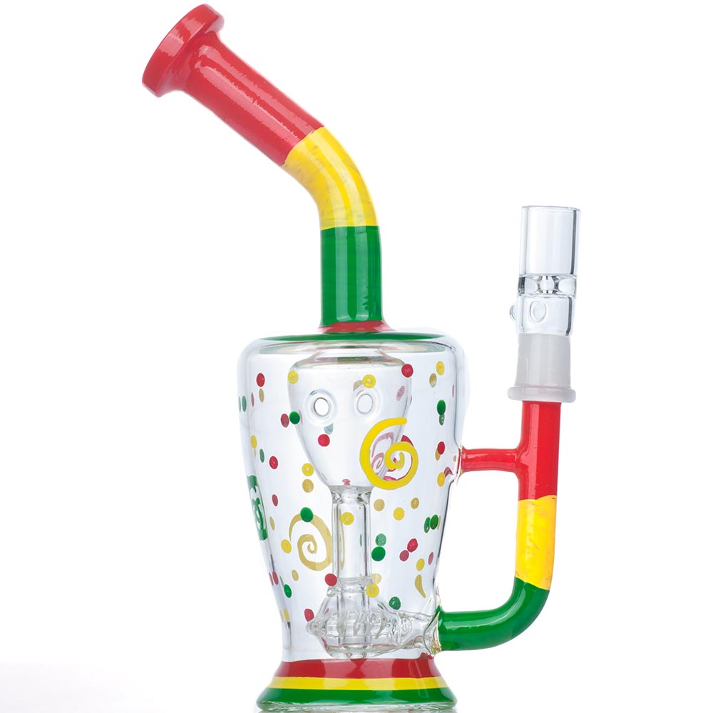 Rasta_Glass_Bong_-_Glass_Water_Pipes_For_Sale_-_Puffing_Bird_2_367eb75d-13ac-48ec-b0d1-40ee9b9f36a1 Rasta UFO Perc Glass Bong | Heady Glass Bongs For Sale | Free NZ Shipping