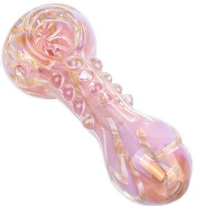 Wooden Stash Box Lock w/ Pink Glass Pipe Quartz Banger Set For Sale