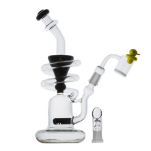 Recycler Thick Glass Dab Rig Set w/ Quartz Banger and Carb Cap | SALE