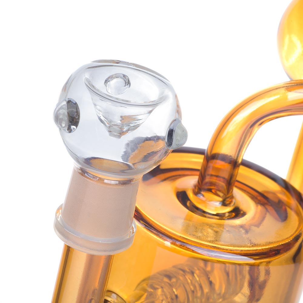 10" Orange Recycler Dab Rig | Heady Wax Rigs For Sale | Free NZ Shipping