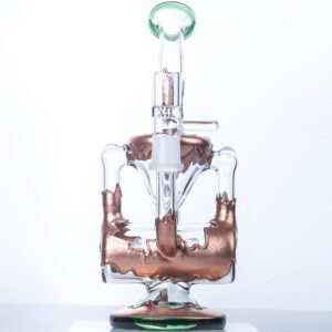 8" Retro Recycler Dab Rig | Glass Wax Rigs For Sale | Free NZ Shipping