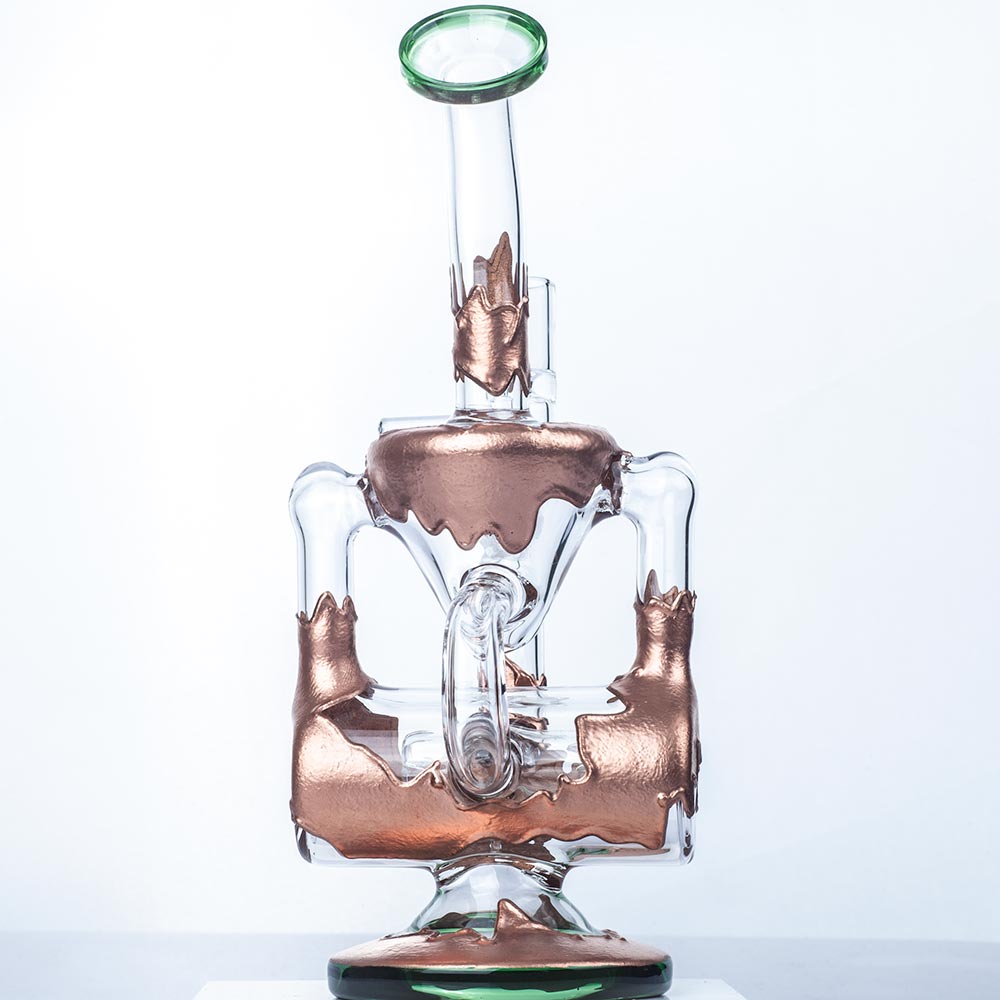 8" Retro Recycler Dab Rig | Glass Wax Rigs For Sale | Free NZ Shipping