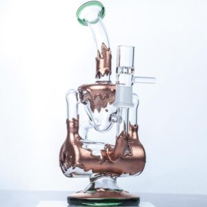 8" Retro Recycler Dab Rig | Glass Wax Rigs For Sale | Free NZ Shipping