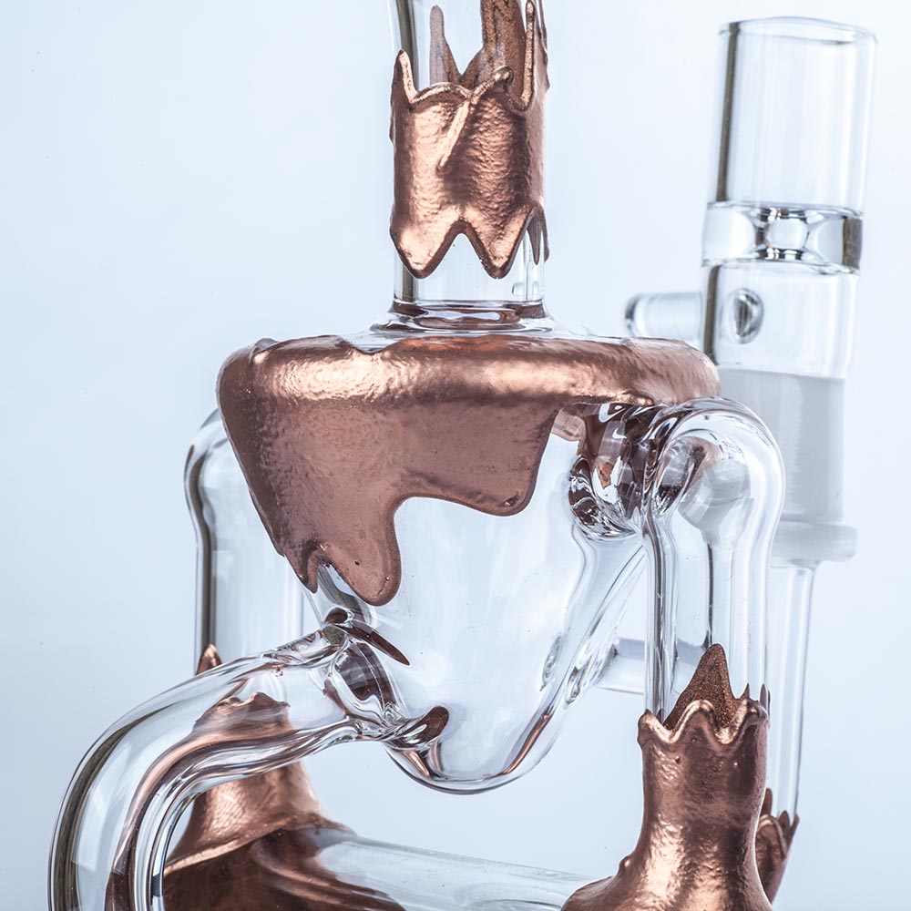 8" Retro Recycler Dab Rig | Glass Wax Rigs For Sale | Free NZ Shipping