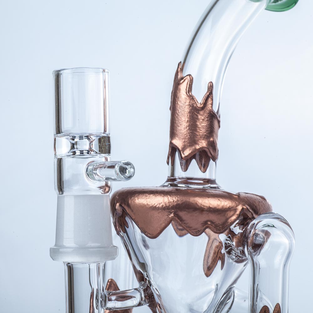 8" Retro Recycler Dab Rig | Glass Wax Rigs For Sale | Free NZ Shipping