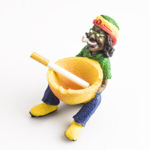 Resin Bob Marley Jamaican Cigarette Ashtray For Sale | Free NZ Shipping