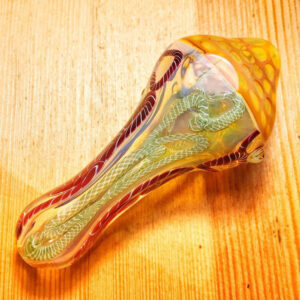 Ribbed Portable Glass Spoon Pipe | Weed Bowls For Sale | Free NZ Shipping