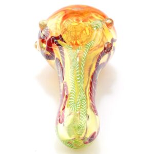 Ribbed Portable Glass Spoon Pipe | Weed Bowls For Sale | Free NZ Shipping