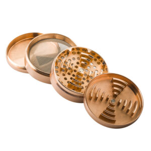 Rose Gold Classic Weed/Herb Grinder 4 Layer For Sale | Free NZ Shipping