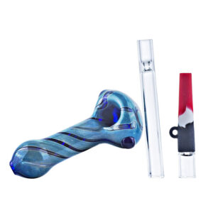 SANDGLAS Gravity Bong w/ Glass Silicone Pipe Chillum Set For Sale