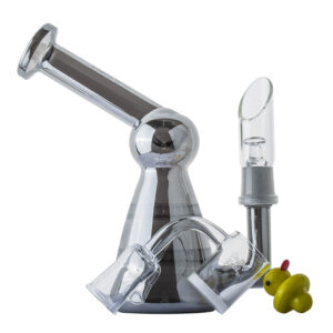 Salt Shaker Honeycomb Perc Dab Rig Set w Quartz Banger and Carb Cap